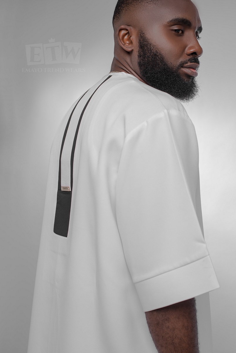 ETW WHITE WITH BACK BLACK DESIGN CREPE 01 - Image 3