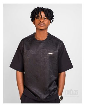 DESIGNED BLACK CREPE 04