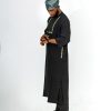 ETW black monogram designed kaftan 2