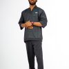ETW black two piece crepe