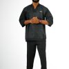 ETW black two piece crepe