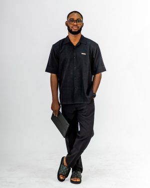 ETW short sleeved corporate two-piece crepe