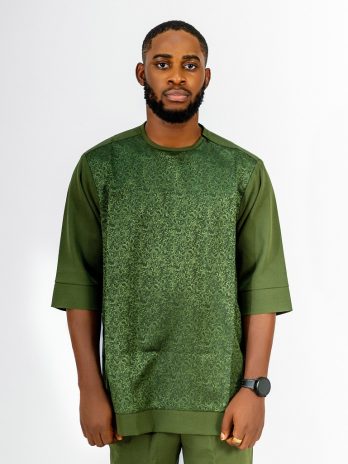 ETW Green short sleeved crepe