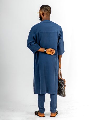 ETW three quarter sleeved blue kaftan