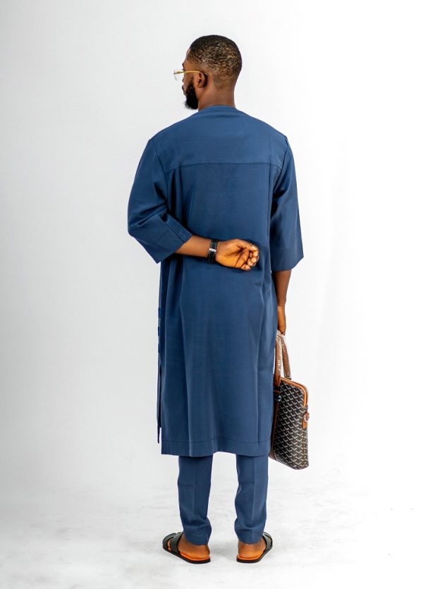 ETW three quarter sleeved blue kaftan