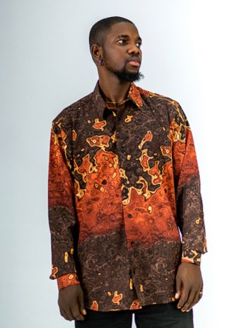 ETW Fire themed design long sleeved shirt